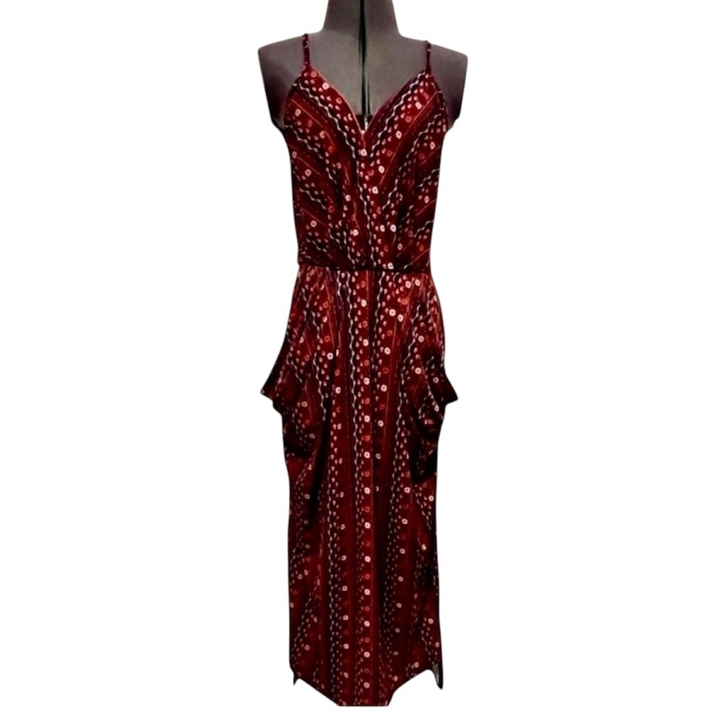 BCBGeneration Bohemian Print Sleeveless Midi Dress Size S